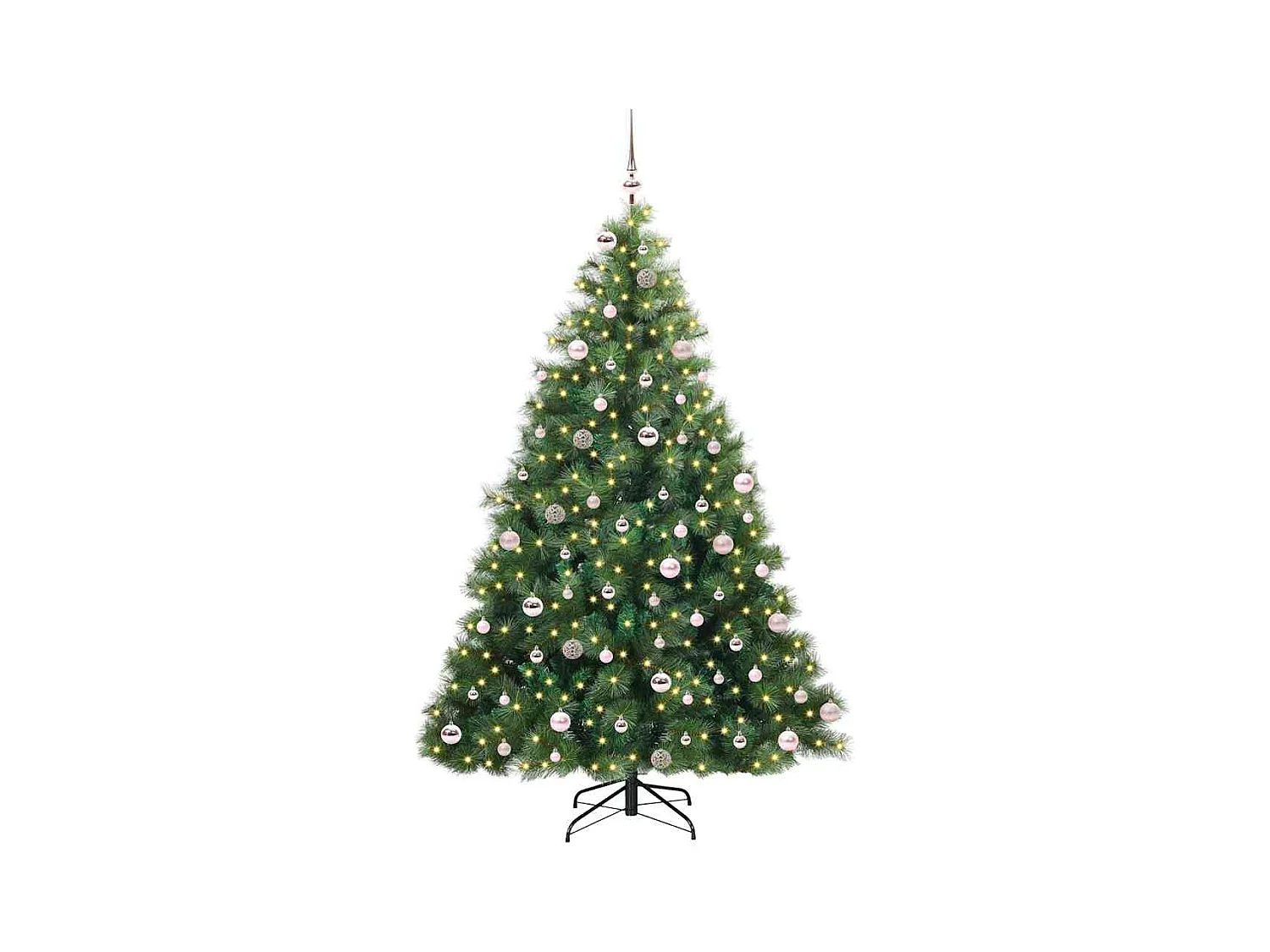 Árbol de Navidad artificial con 300 LED Verde 240 cm PE y PVC