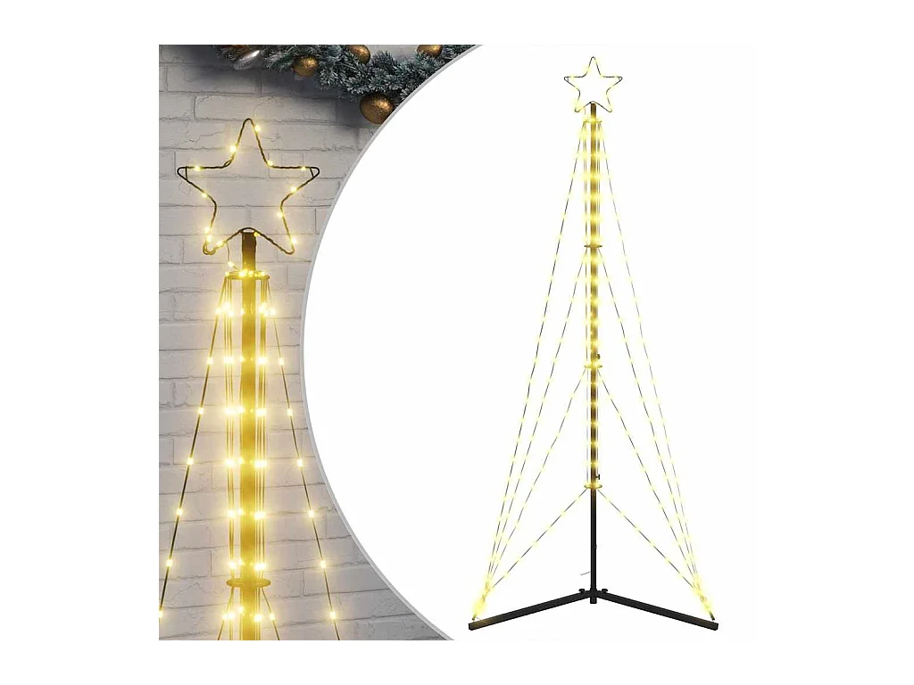 LED para árbol de Navidad 363 LEDs blanco cálido 182 cm