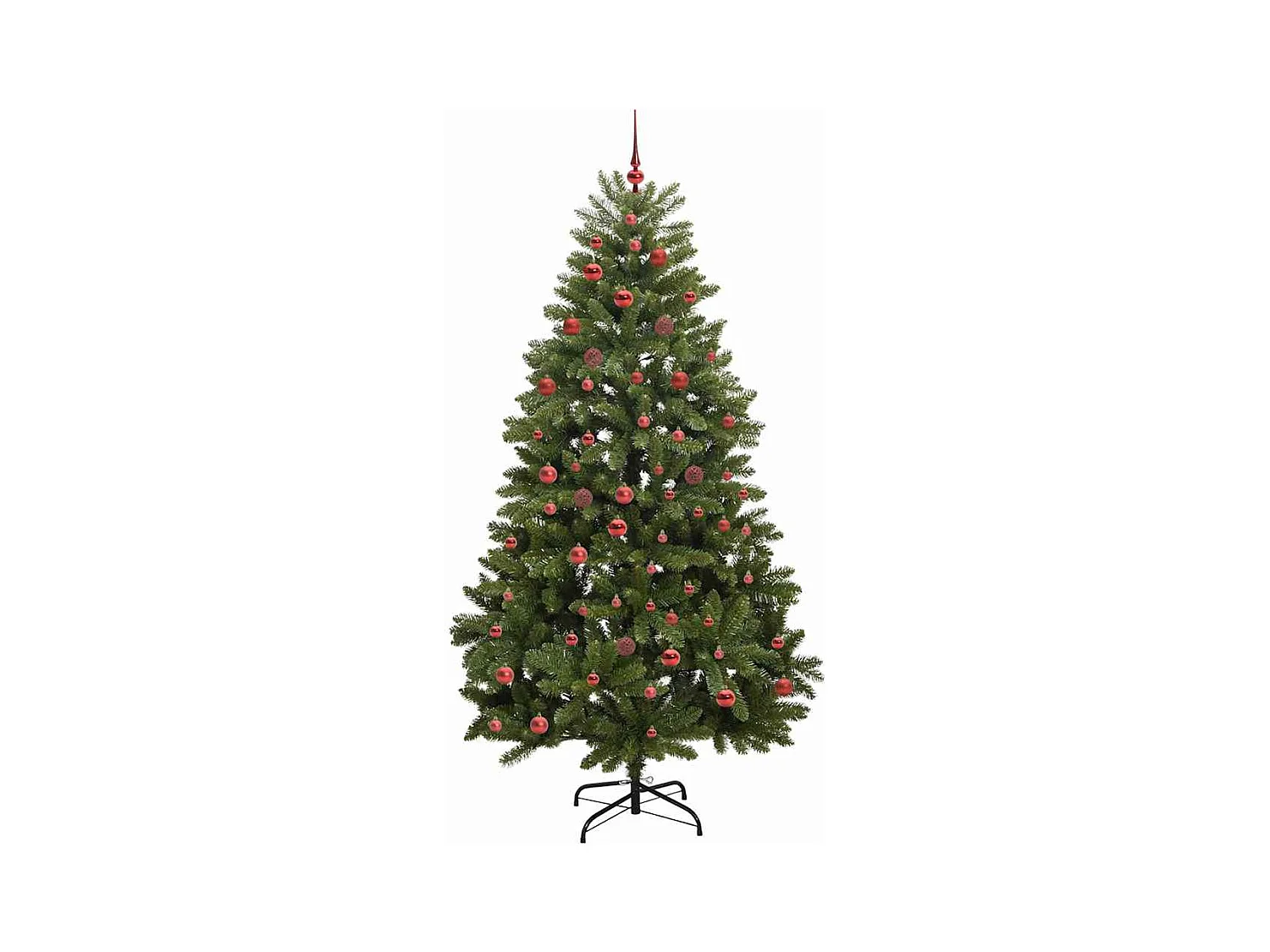 Árbol de Navidad artificial Verde 210 cm PVC y Metal