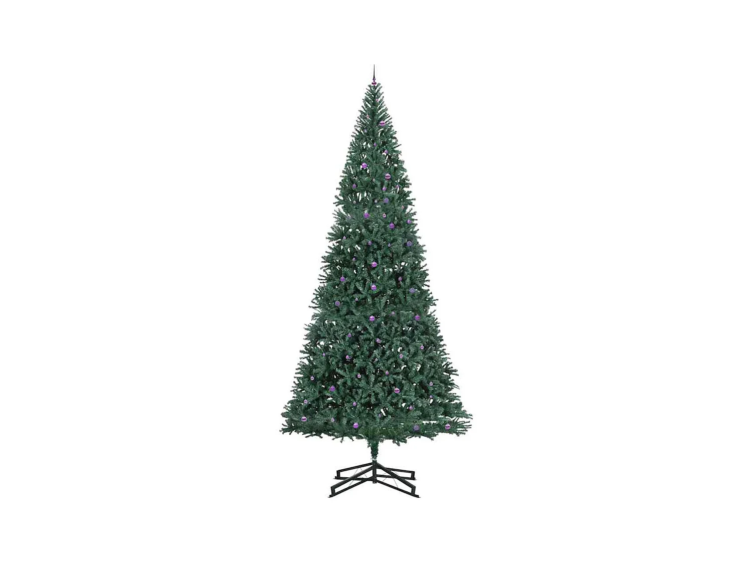 Árbol de Navidad Artificial Pre-iluminado con Juego de Bolas