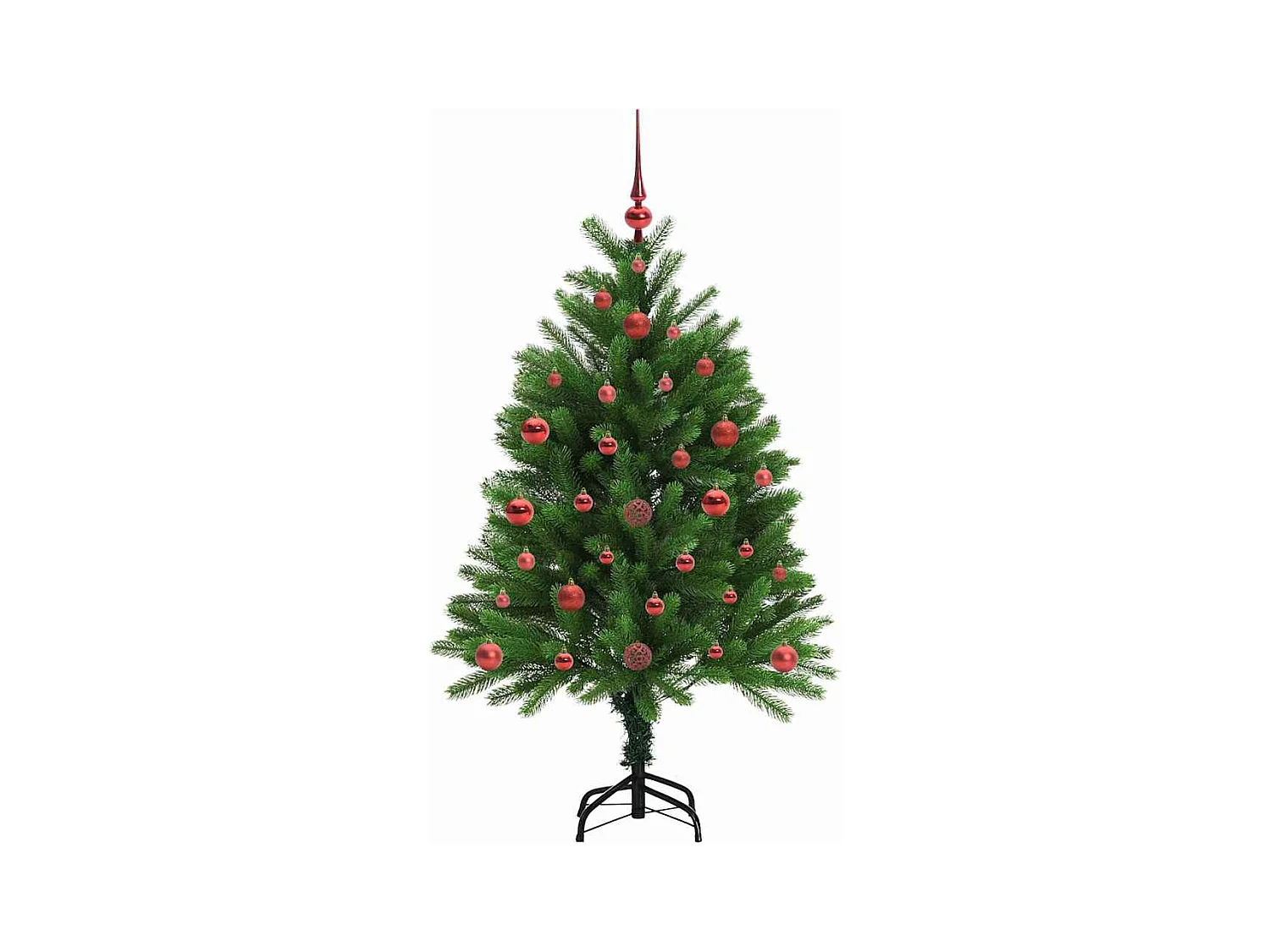 Sapin de Noël avec 150 LED avec support Vert 120 cm PE