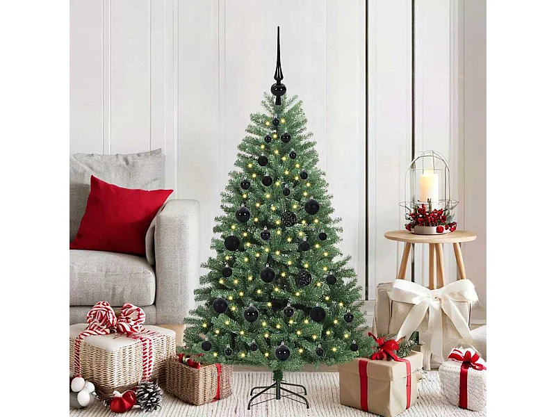 Sapin de Noël Artificiel à Branches Articulées Vert 120 cm