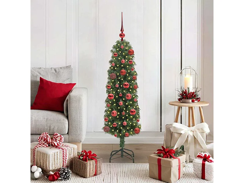 Árvore de Natal Artificial Verde 120 cm PVC e Aço e Plástico