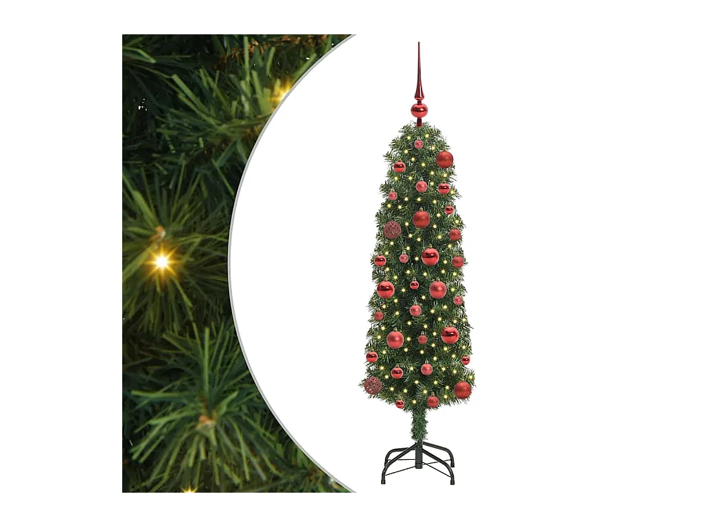 Árvore de Natal Artificial Verde 120 cm PVC e Aço e Plástico