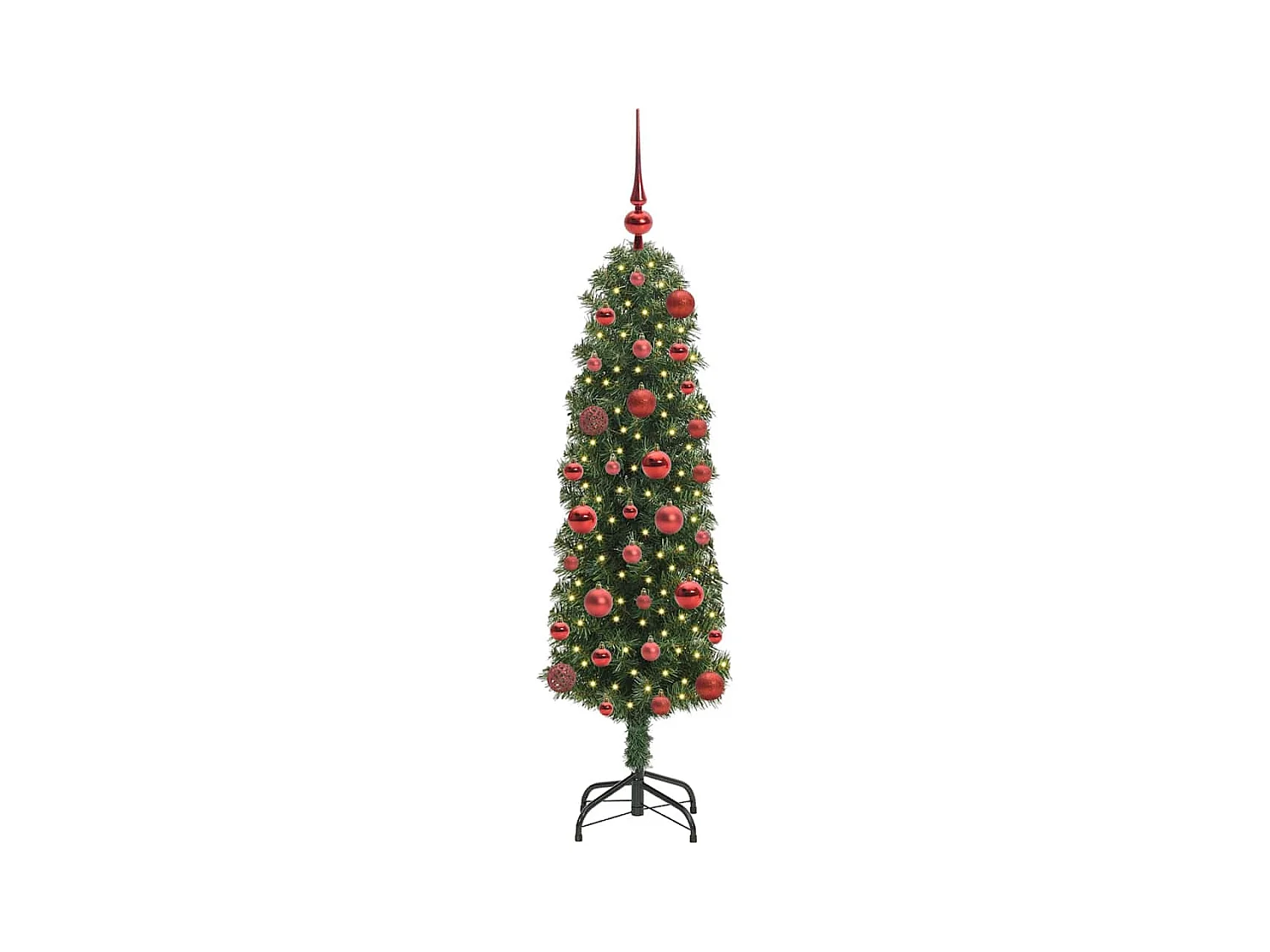 Árvore de Natal Artificial Verde 120 cm PVC e Aço e Plástico
