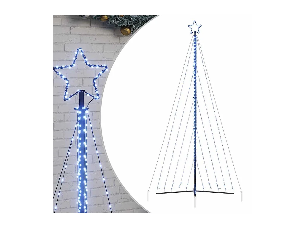 Sapin de Noël à LED 570 LED bleu 399 cm