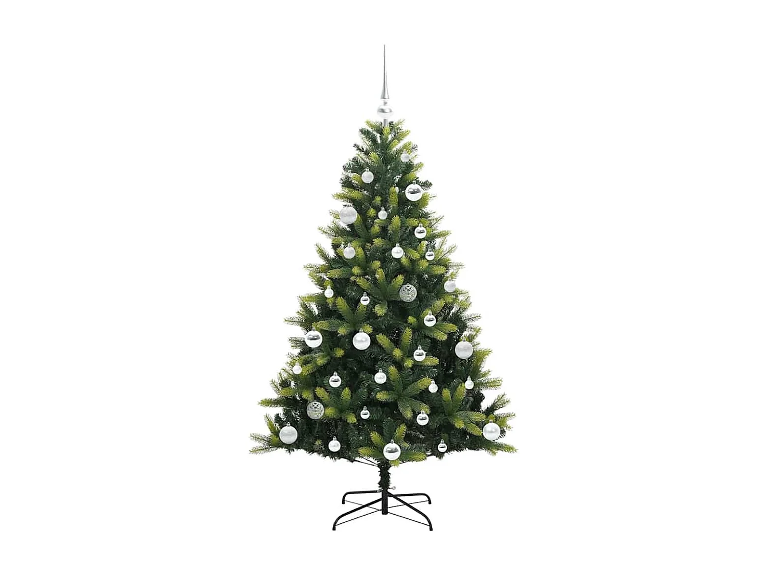 Árvore de Natal Artificial com Hastes Flexíveis 150 LEDs 150 cm
