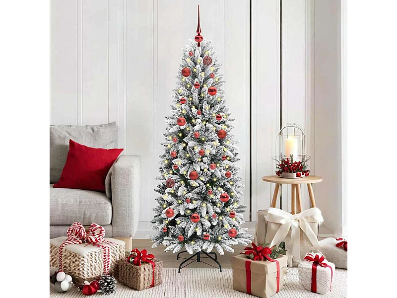 Sapin de Noël artificiel avec 150 LED Blanc 63 x 63 x 150 cm
