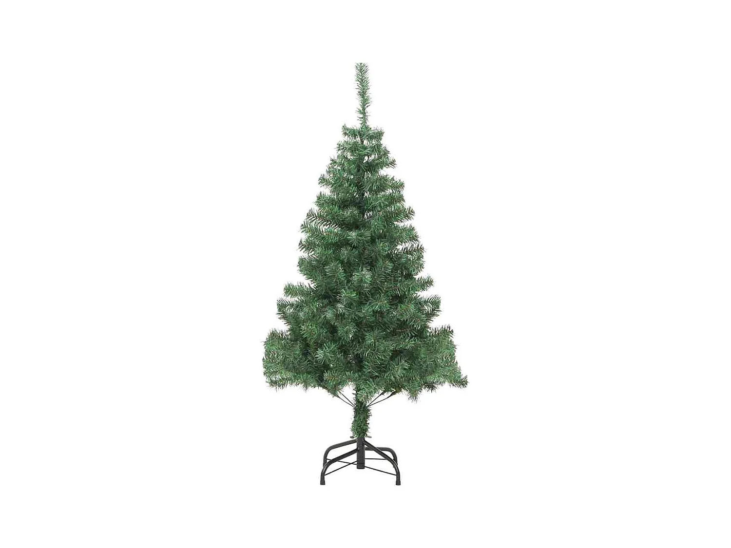 Sapin de Noël avec 300 LED avec support Vert 210 cm PVC