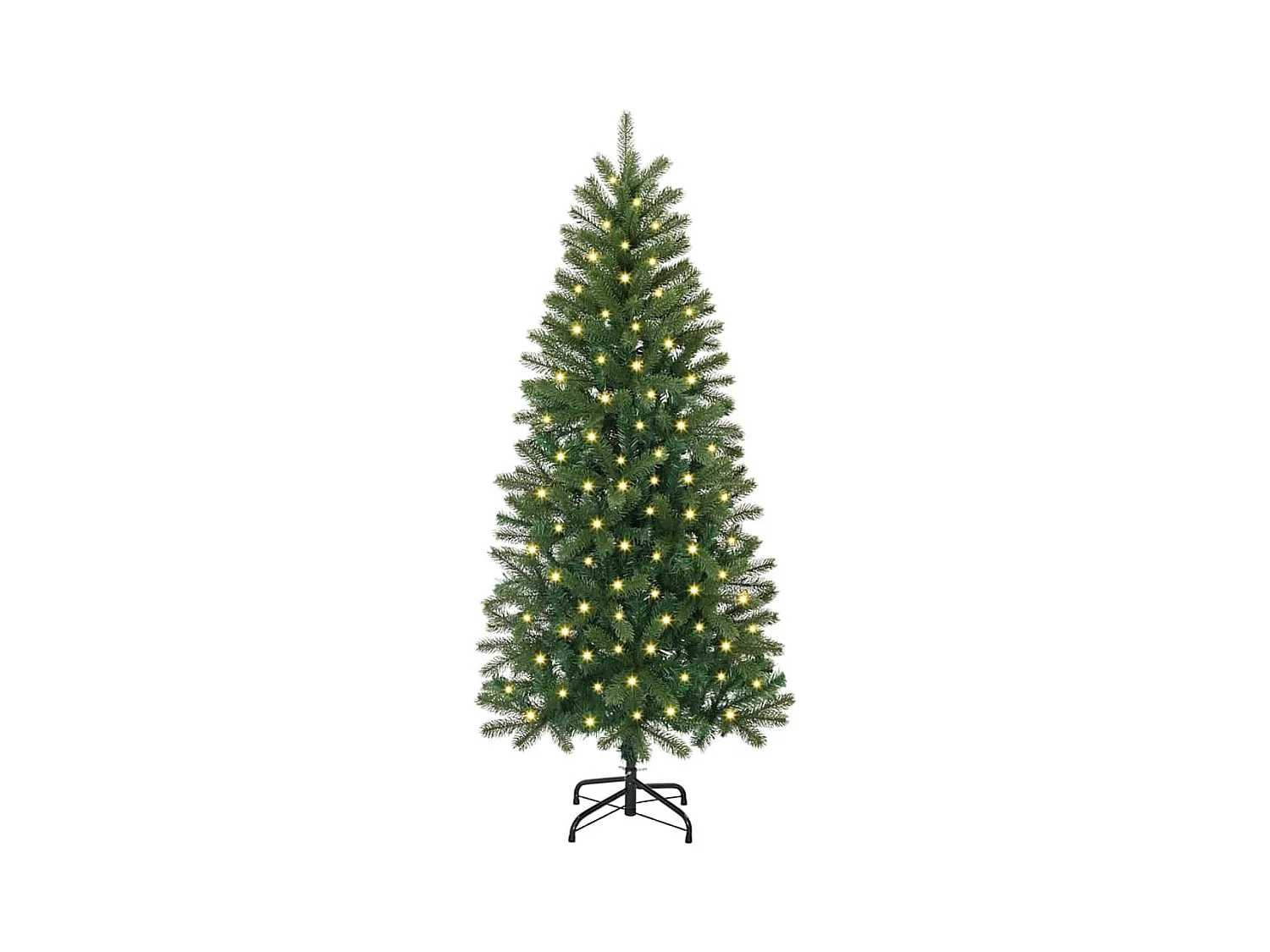 Árbol de Navidad artificial con 150 LED Verde 150 cm PE y PVC
