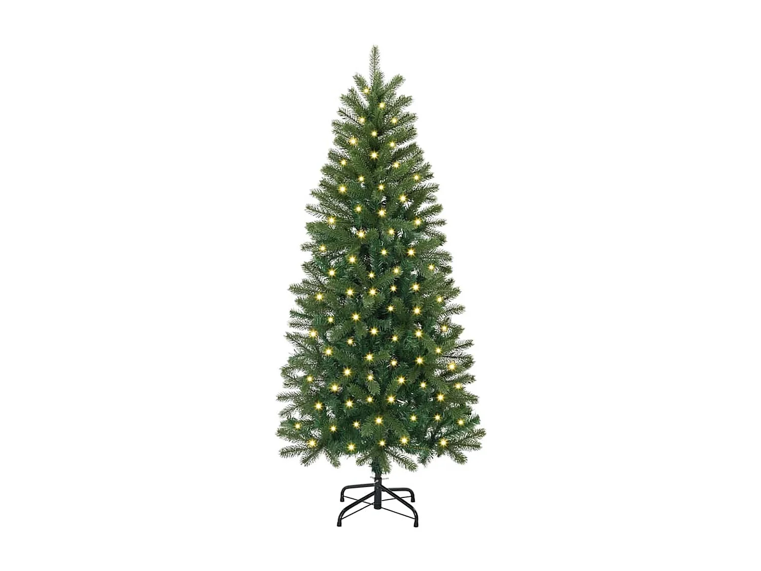 Sapin de Noël artificiel avec 150 LED Vert 150 cm PE et PVC