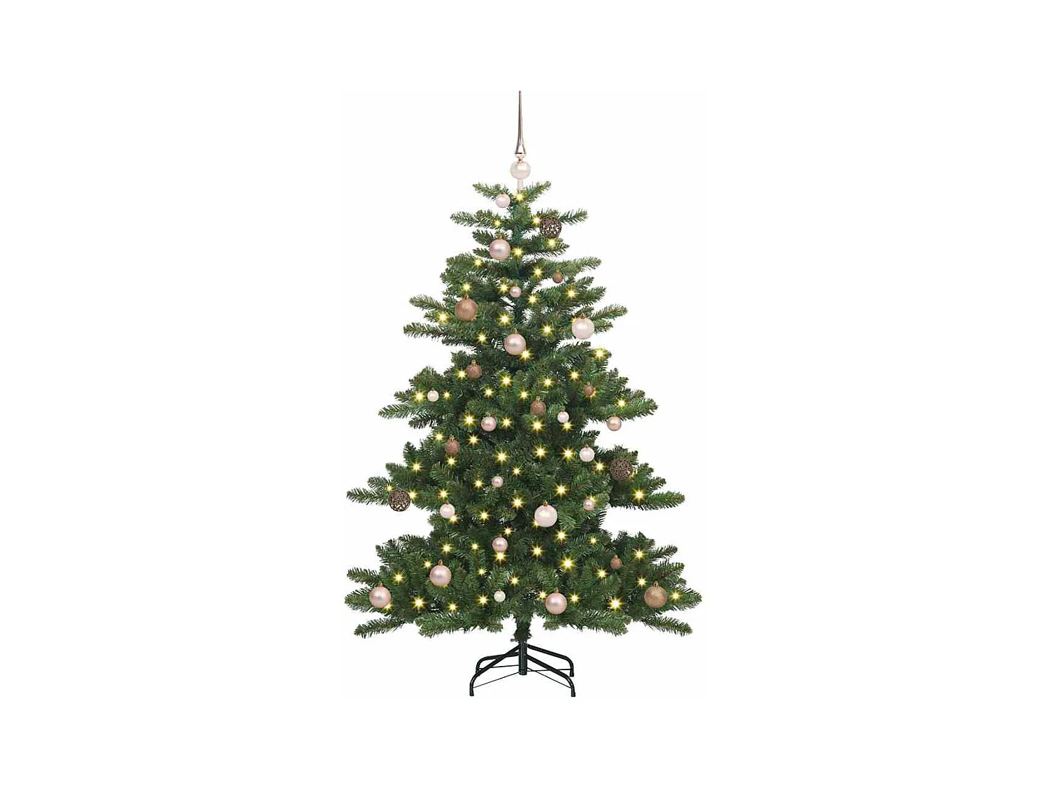 Kunstmatige Hinged Kerstboom met 150 LED 150 cm PVC