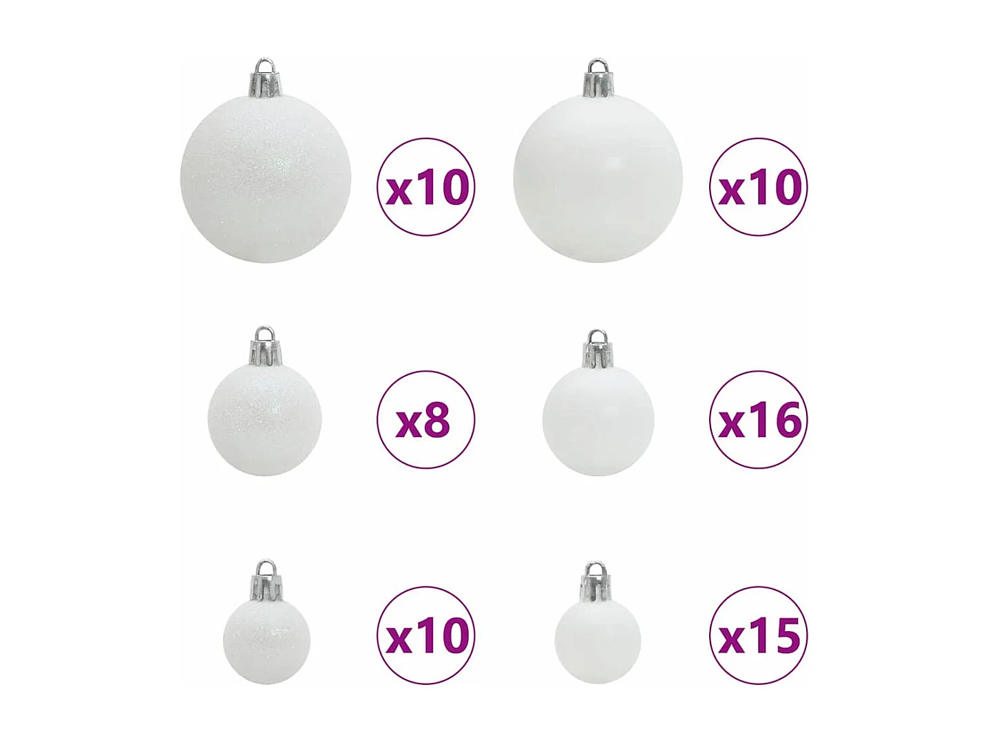 Árvore de Natal Artificial com 300 LEDs Verde e branco 210 cm