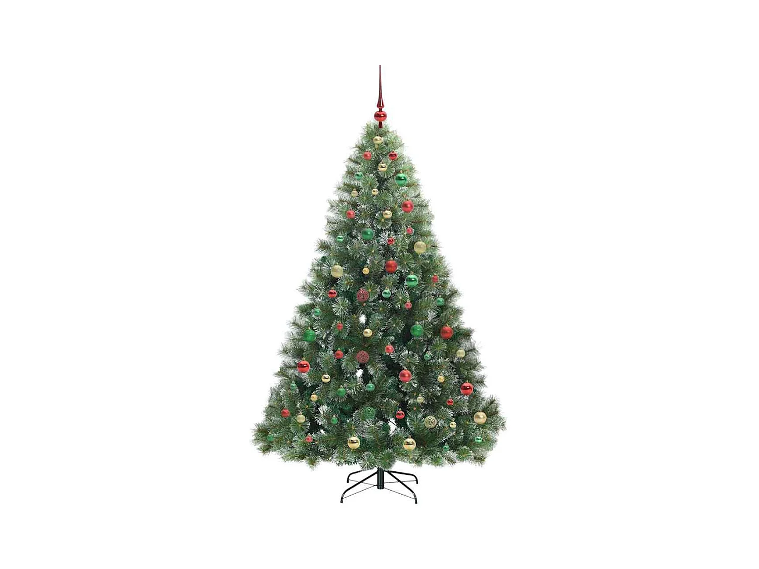 Árbol de Navidad artificial con 300 LED Verde 180 cm PE y PVC