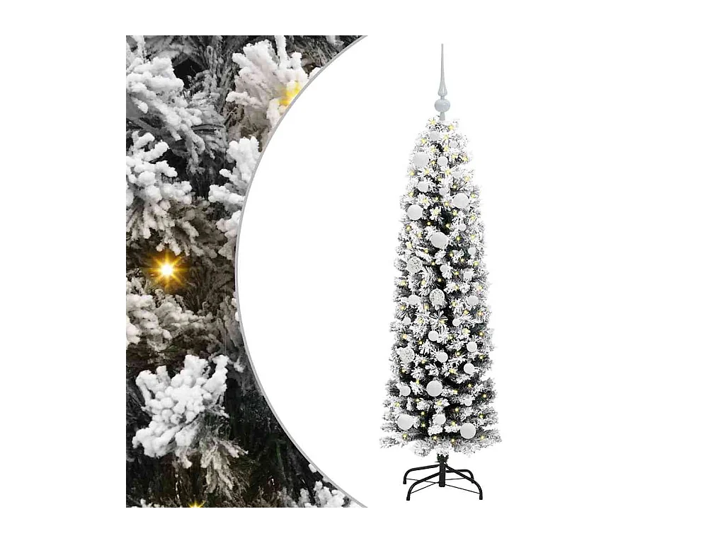 Árbol de Navidad artificial Verde 150 cm PVC, Acero y Plástico