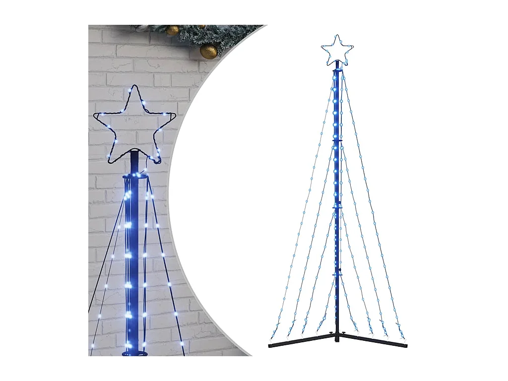 Sapin de Noël à LED 339 LED blanc froid 187 cm