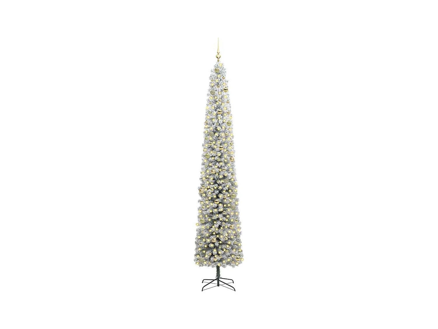 Árbol de Navidad artificial Verde 270 cm PVC, Acero y Plástico