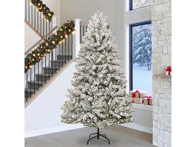 Árbol de Navidad artificial Verde y 300 cm PVC y Metal