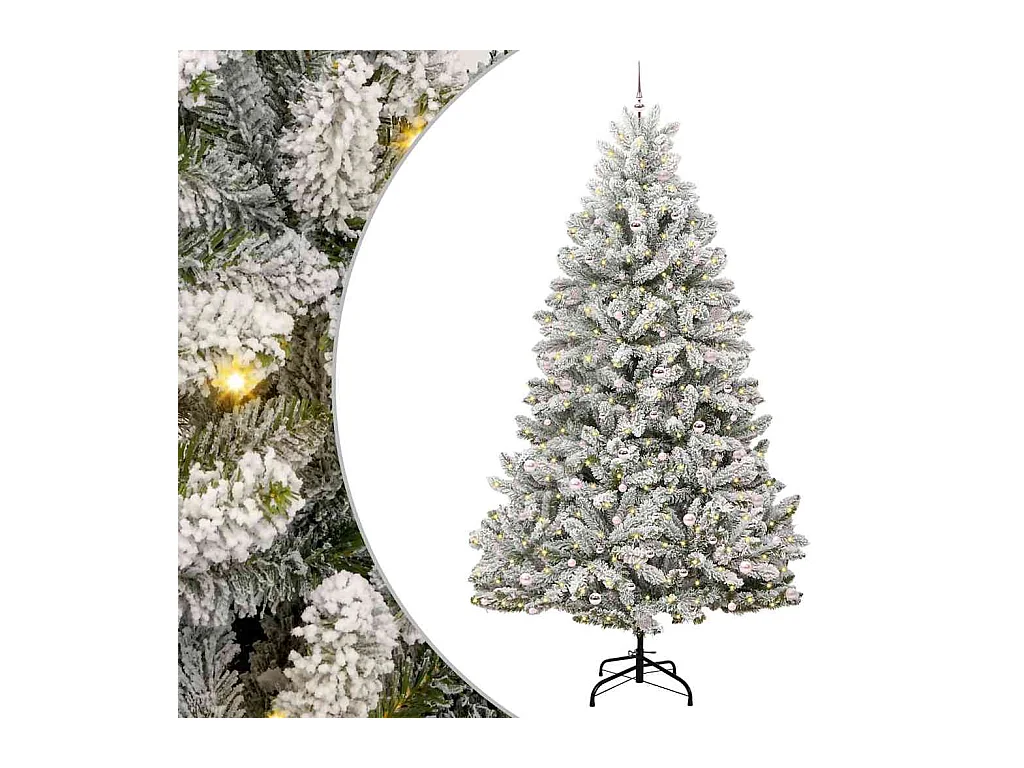 Árbol de Navidad artificial Verde y 300 cm PVC y Metal