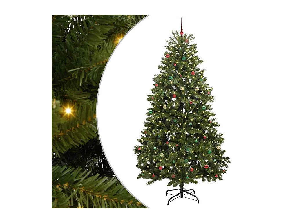 Sapin de Noël artificiel Vert 300 cm PVC et métal