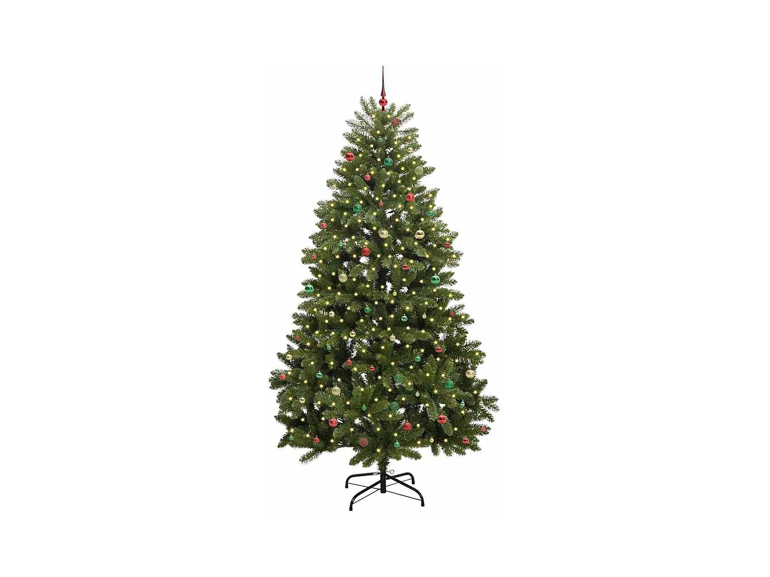 Sapin de Noël artificiel Vert 300 cm PVC et métal