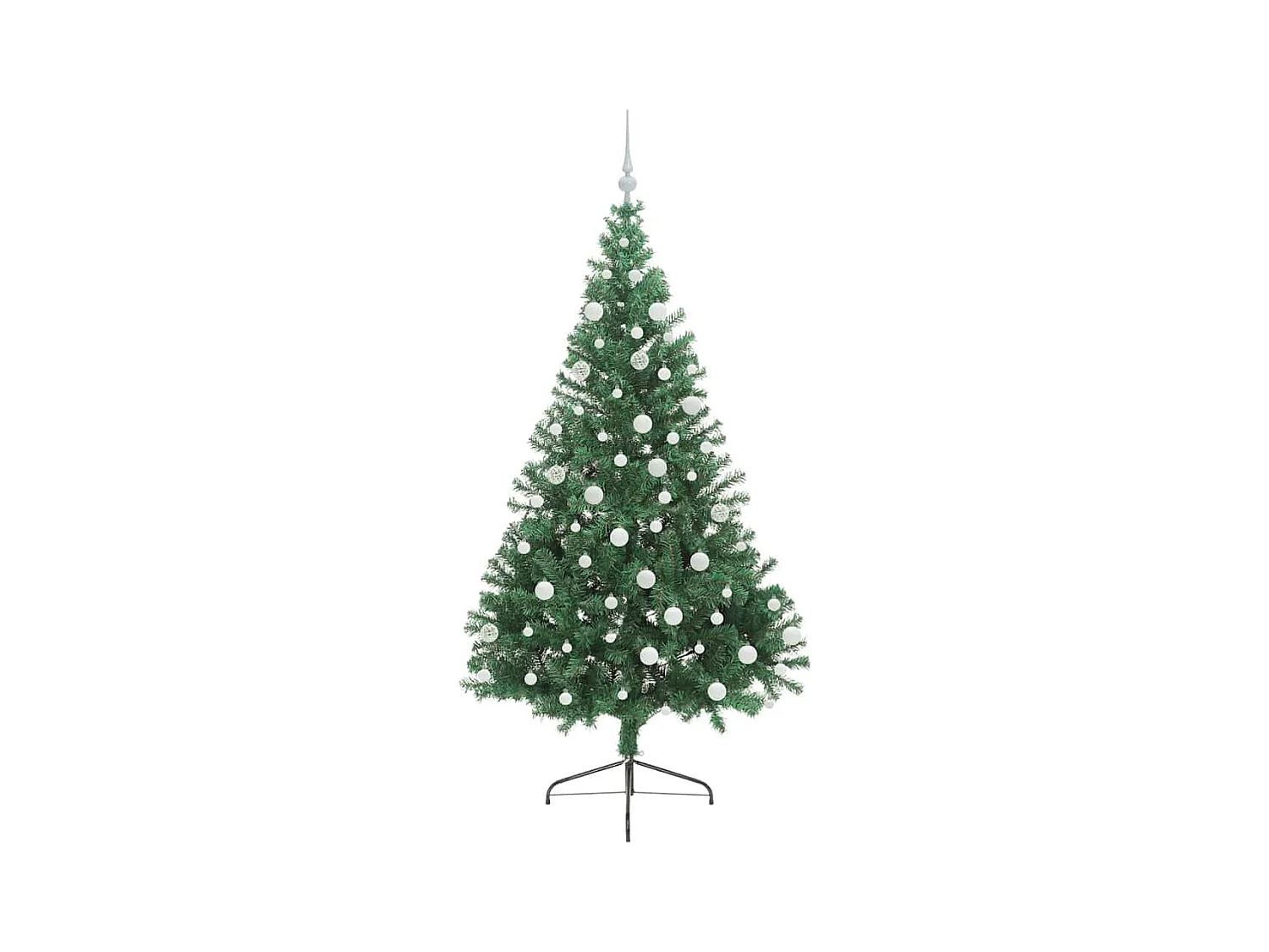 Sapin de Noël artificiel pré-éclairé Vert 180 cm PVC