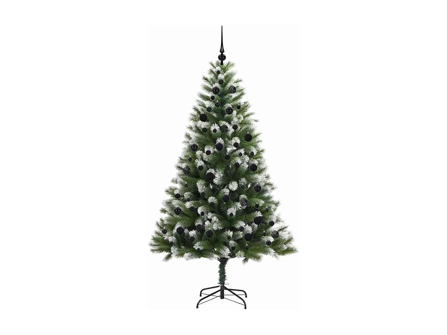Sapin de Noël artificiel à charnière avec neige en flocons