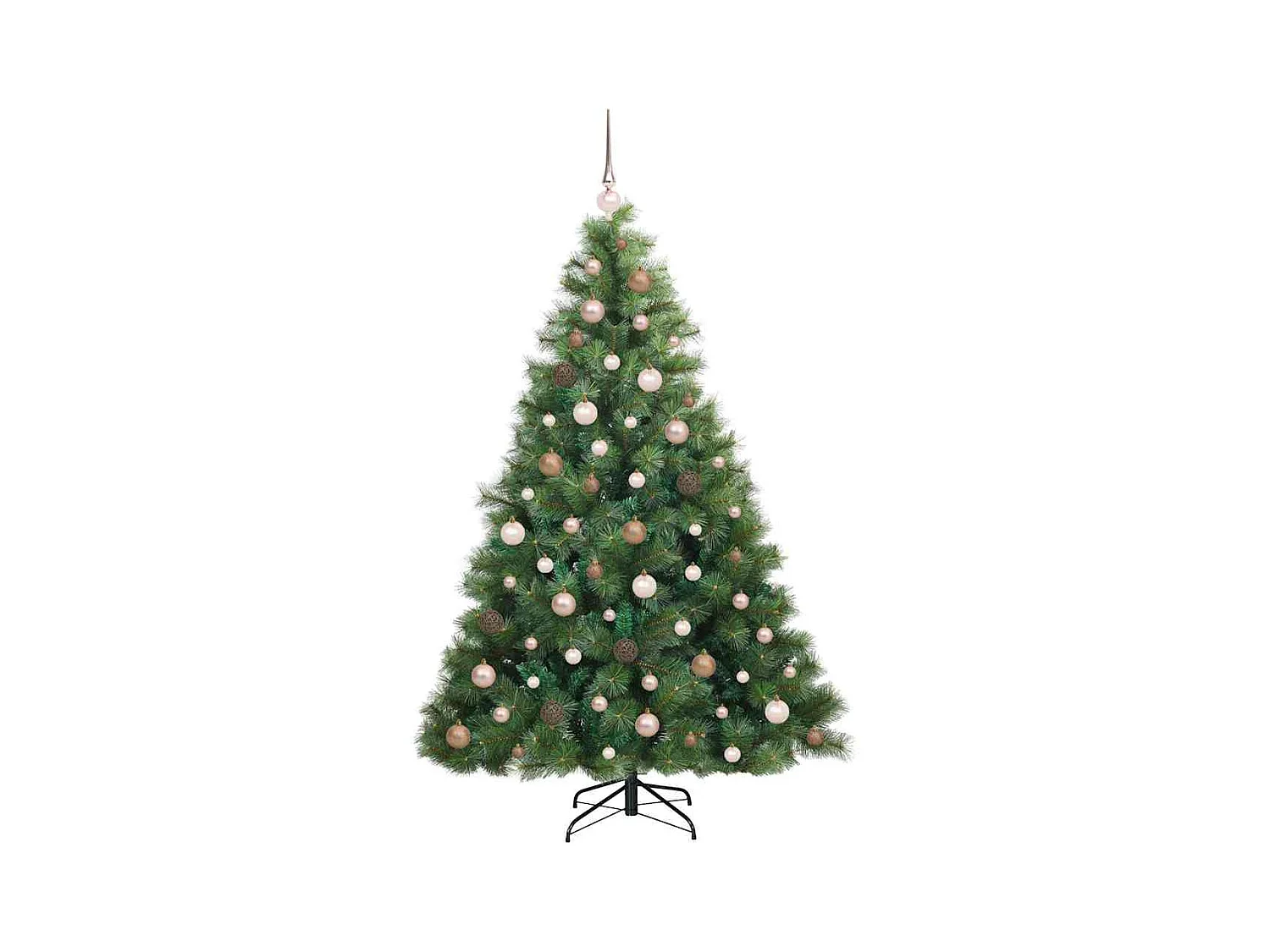 Kunstkerstboom met 300 LED met standaard Groen 180 cm PE en PVC