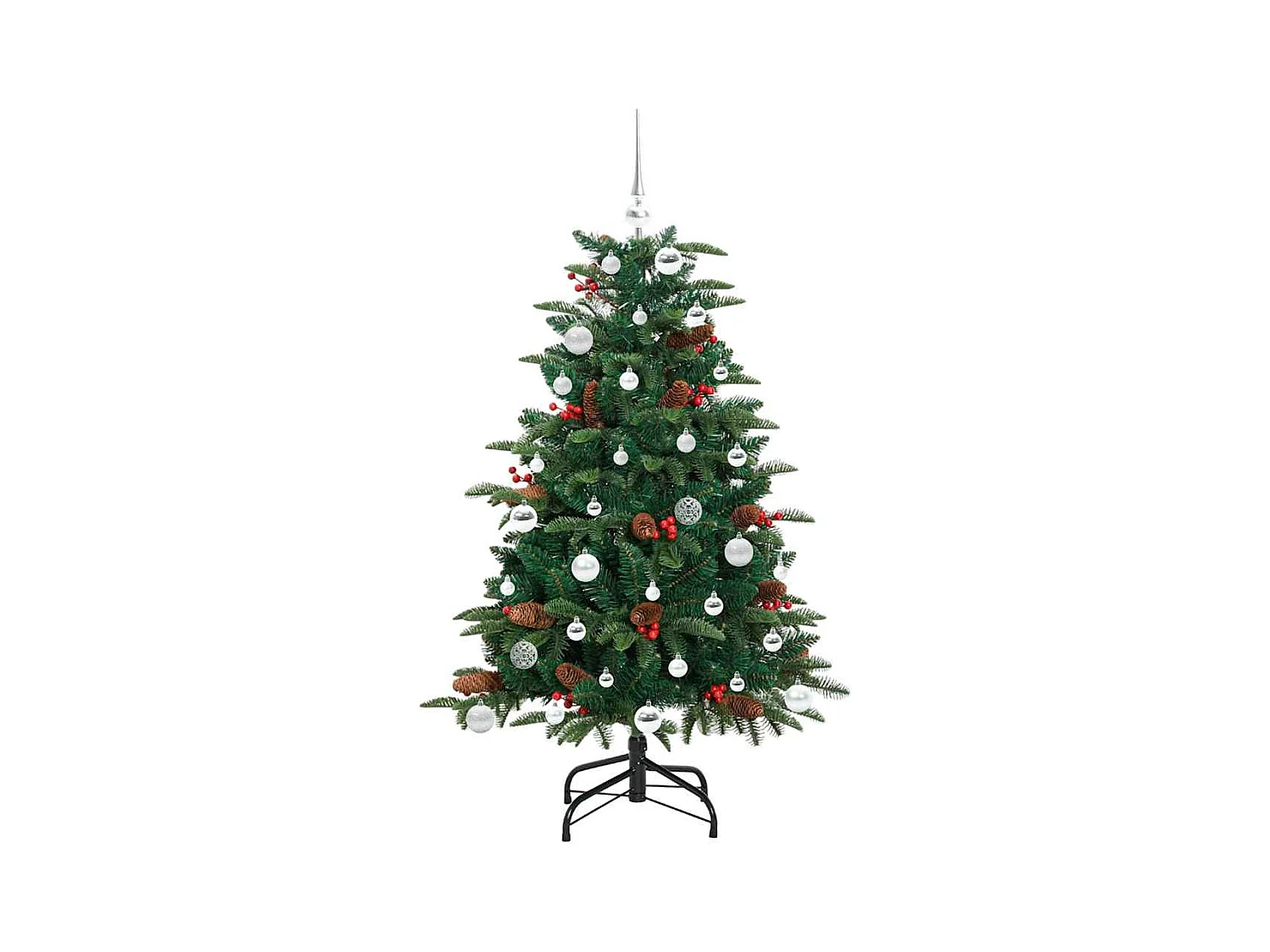 Sapin de Noël artificiel Vert 150 cm PVC, métal et plastique