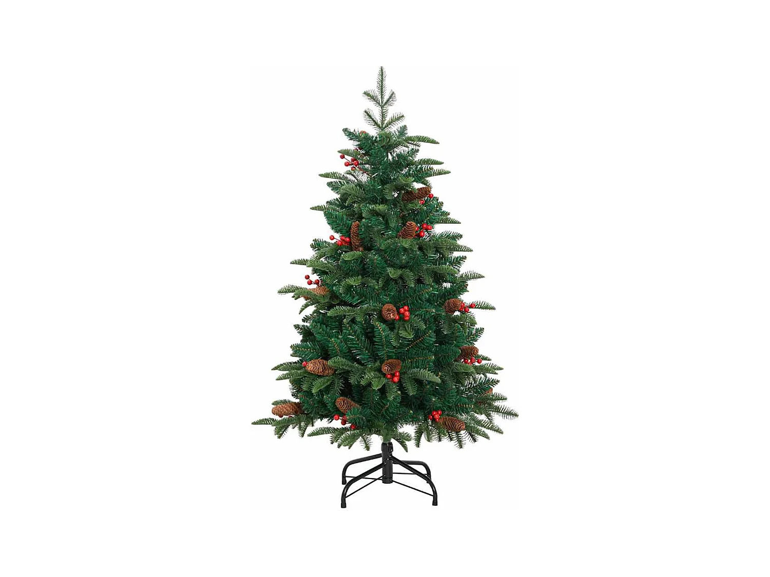 Sapin de Noël artificiel Vert 150 cm PVC, métal et plastique