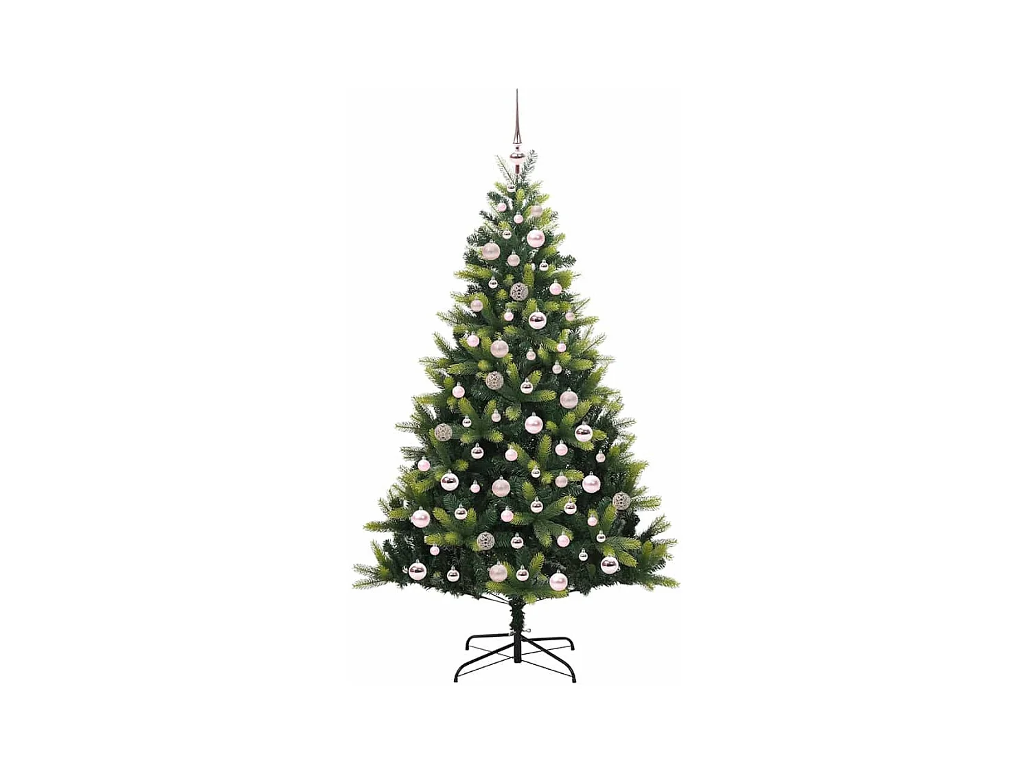Árbol de Navidad Artificial con Bisagras 300 LEDs Verde 180 cm