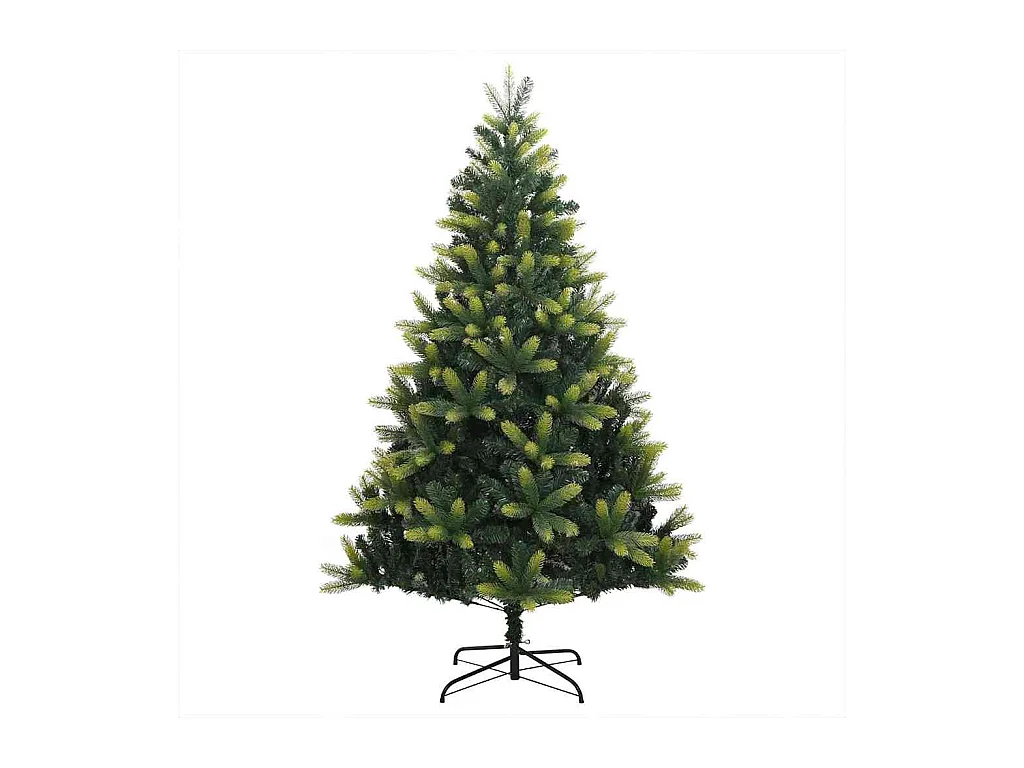 Árbol de Navidad Artificial con Bisagras 300 LEDs Verde 180 cm