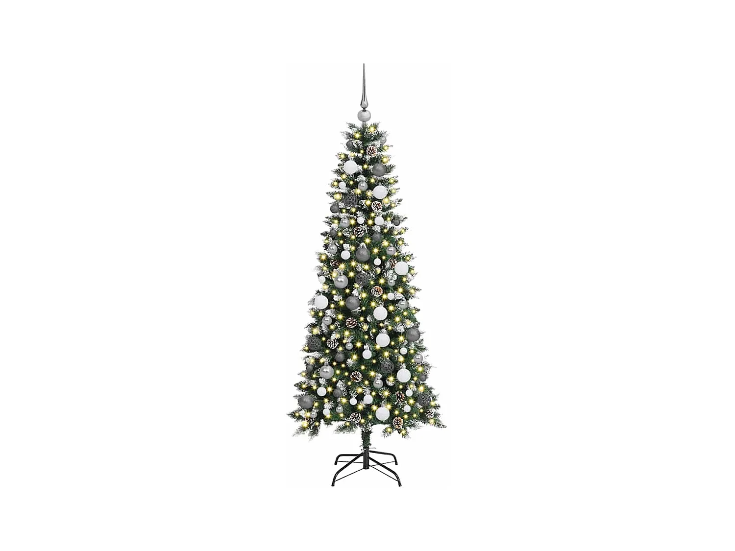 Sapin de Noël artificiel avec 300 LED Vert 76 x 76 x 180 cm