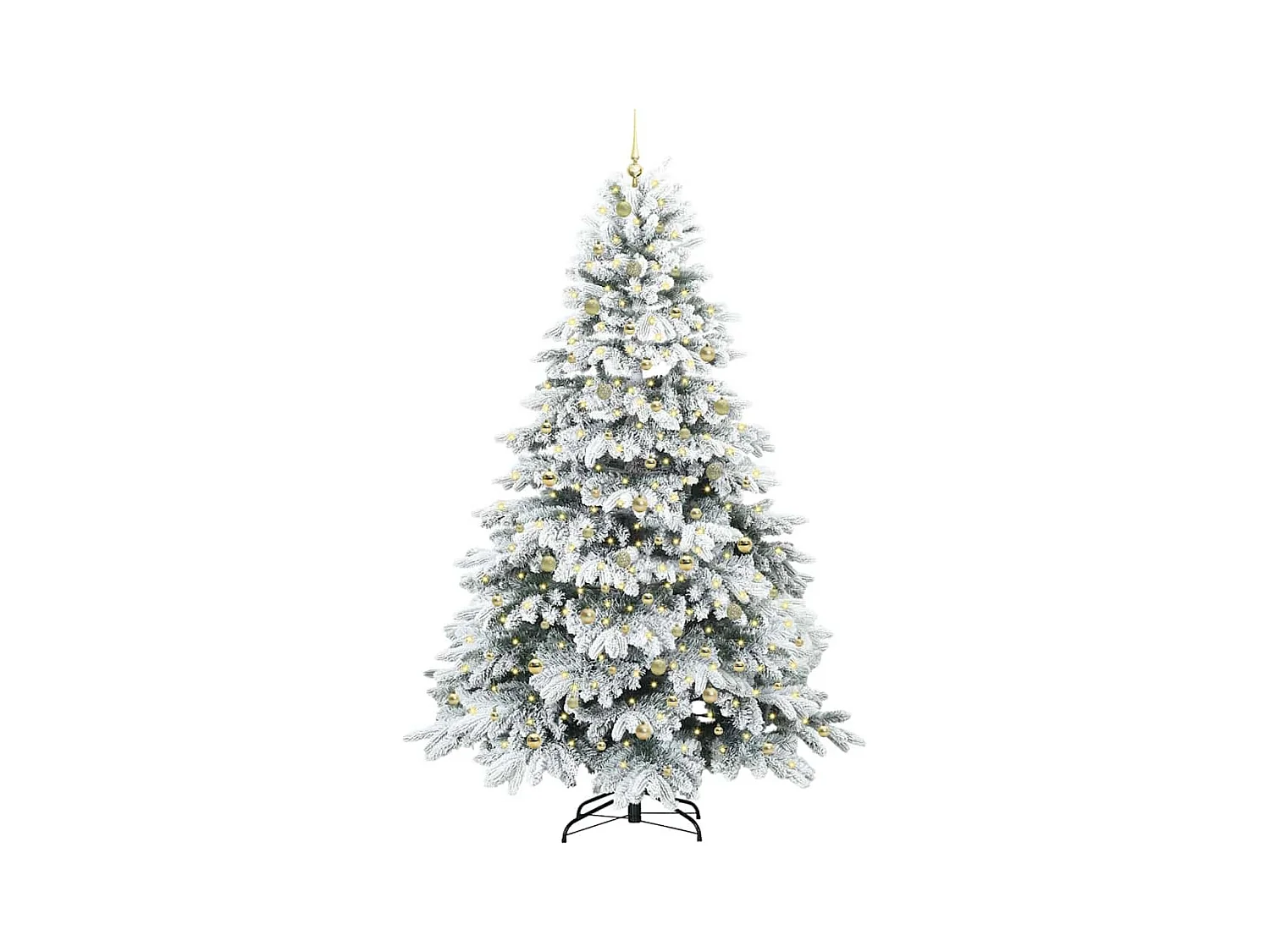 Sapin de Noël artificiel avec 300 LED Vert 240 cm PE et PVC