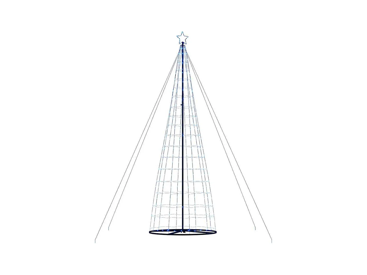 Árbol de Navidad LED 1534 LEDs azul 503 cm