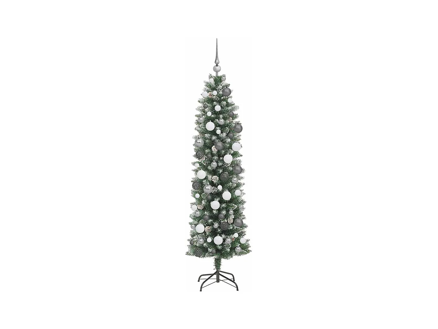 Arbre de Noël artificiel slim avec 300 LED Vert 180 cm