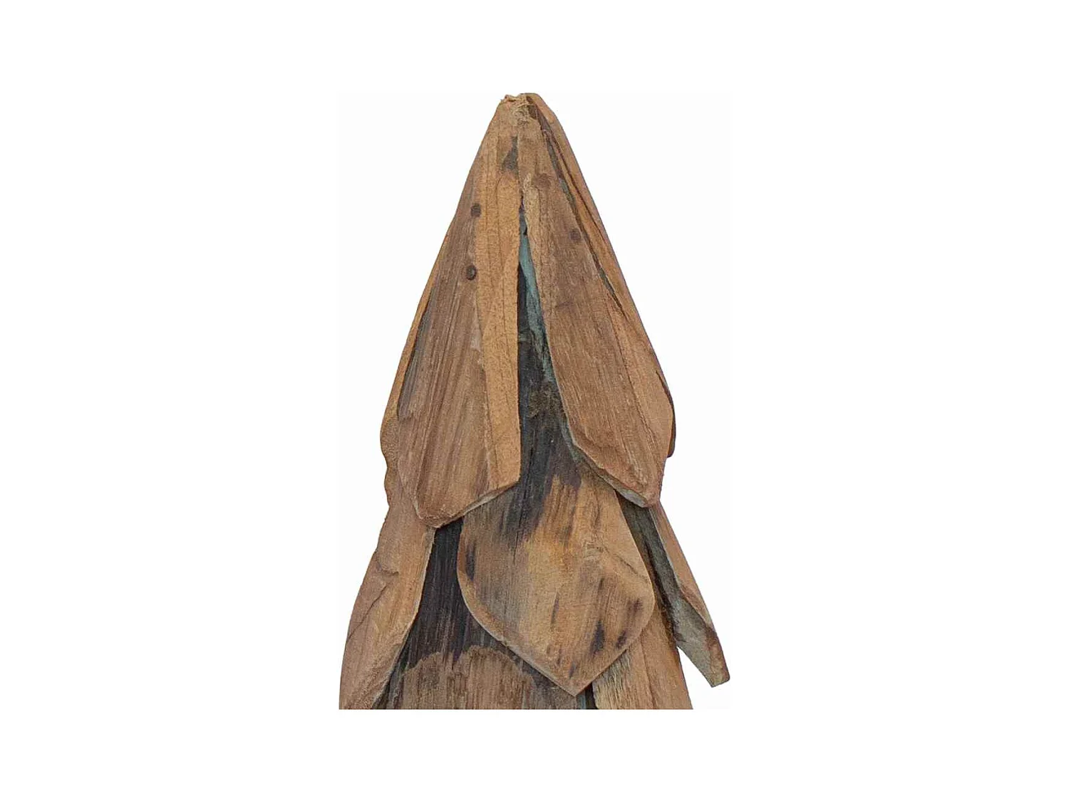 Árbol de Navidad con soporte Marrón 50 cm Madera de teca maciza