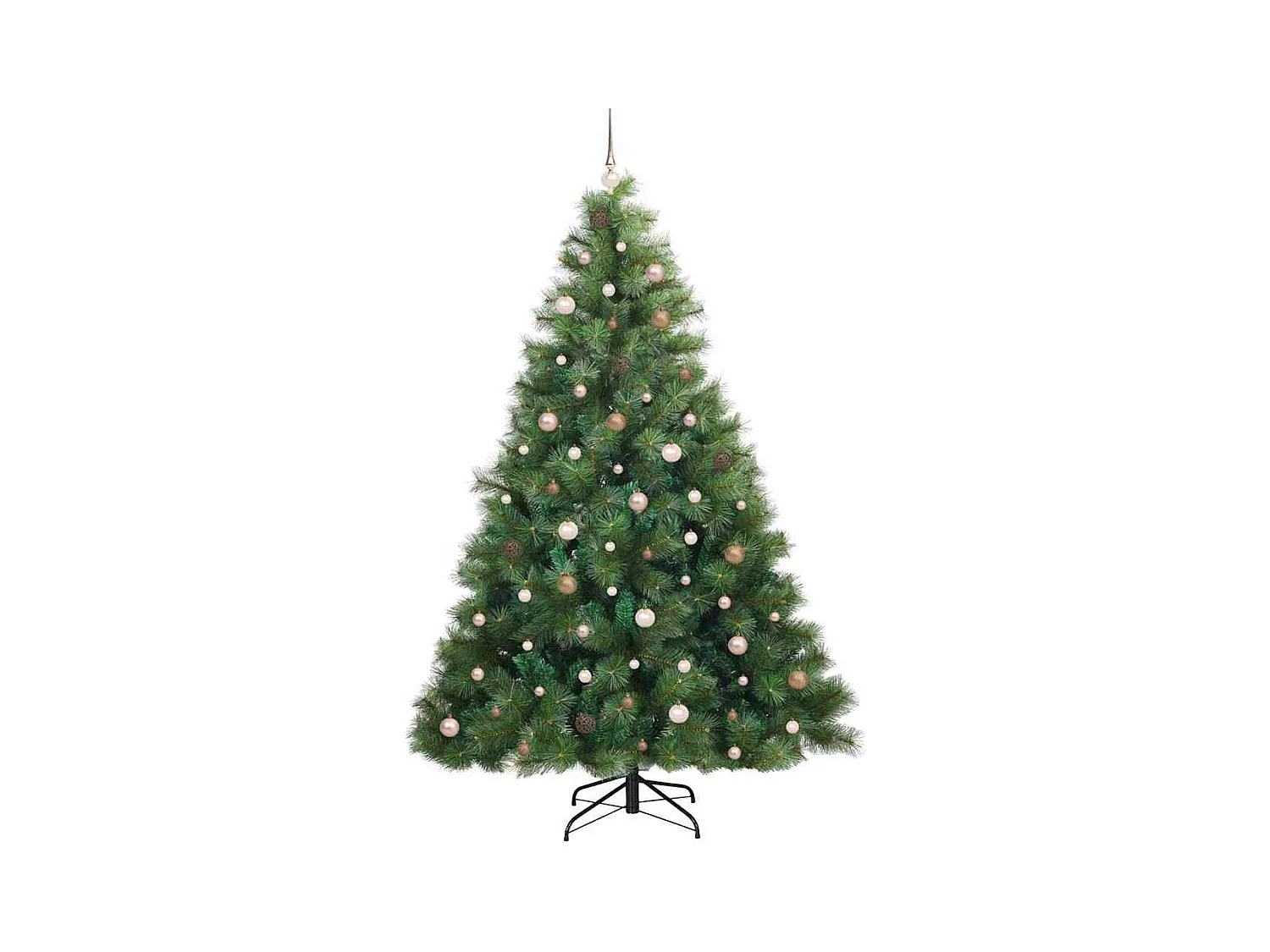 Kunstkerstboom met 300 LED met standaard Groen 240 cm PE en PVC
