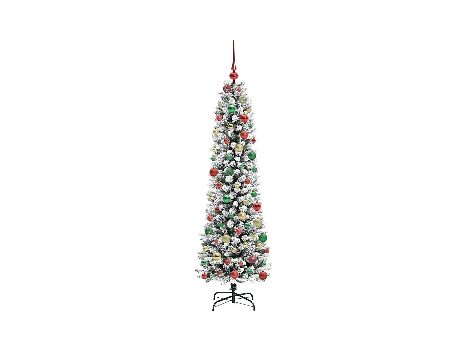 Sapin de Noël artificiel avec 300 LED Vert et blanc 180 cm