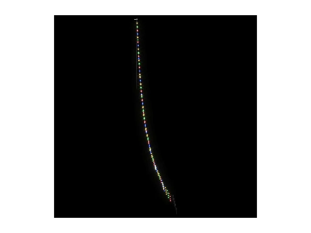 Arbre de Noël LED avec 276 LED Multicolore 511 cm Métal