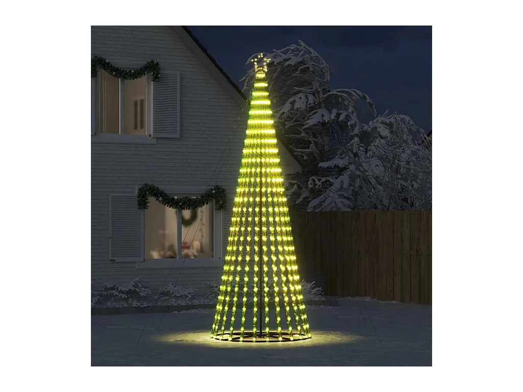 LED Árvore de Natal 1028 LEDs Branco Quente 403 cm