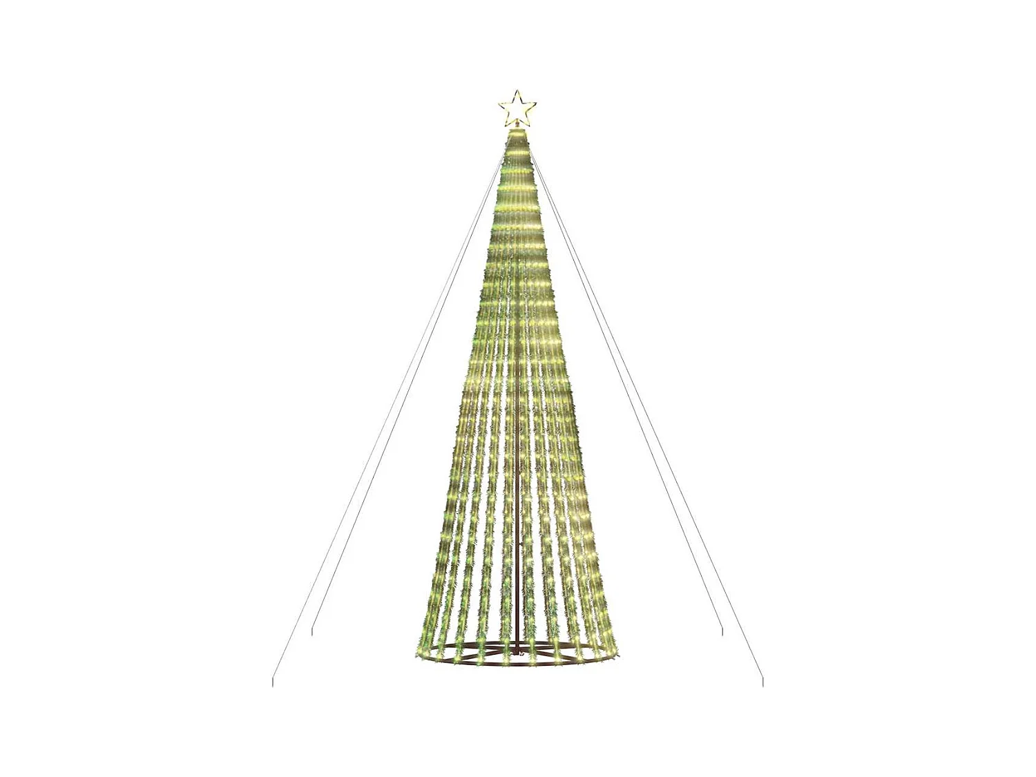 LED Árvore de Natal 1028 LEDs Branco Quente 403 cm