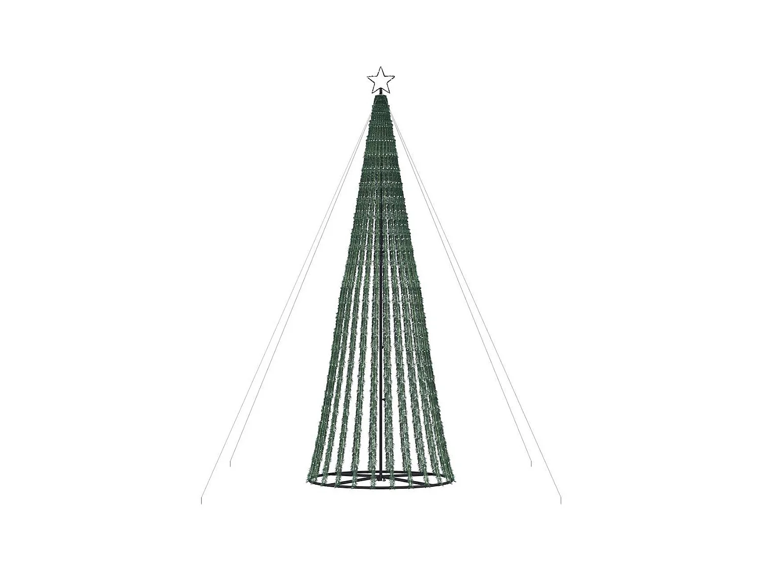 LED Árvore de Natal 1028 LEDs Branco Quente 403 cm