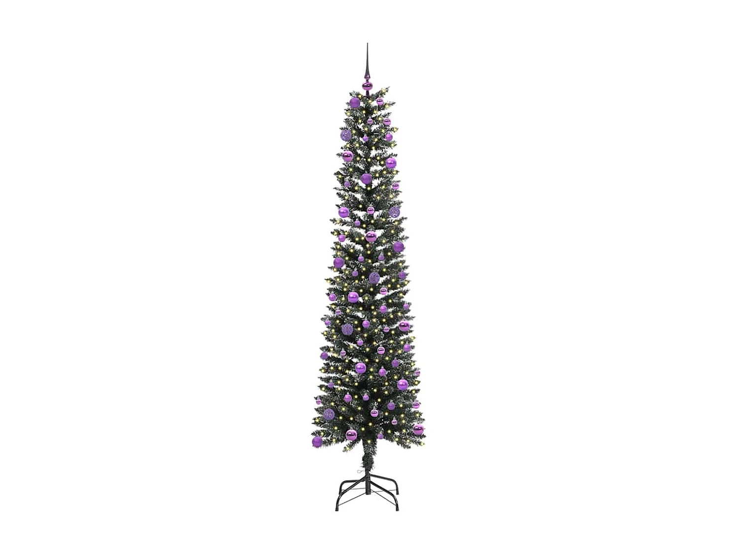 Kunstkerstboom Groen 58 x 58 x 210 cm PVC en Plastic en Staal
