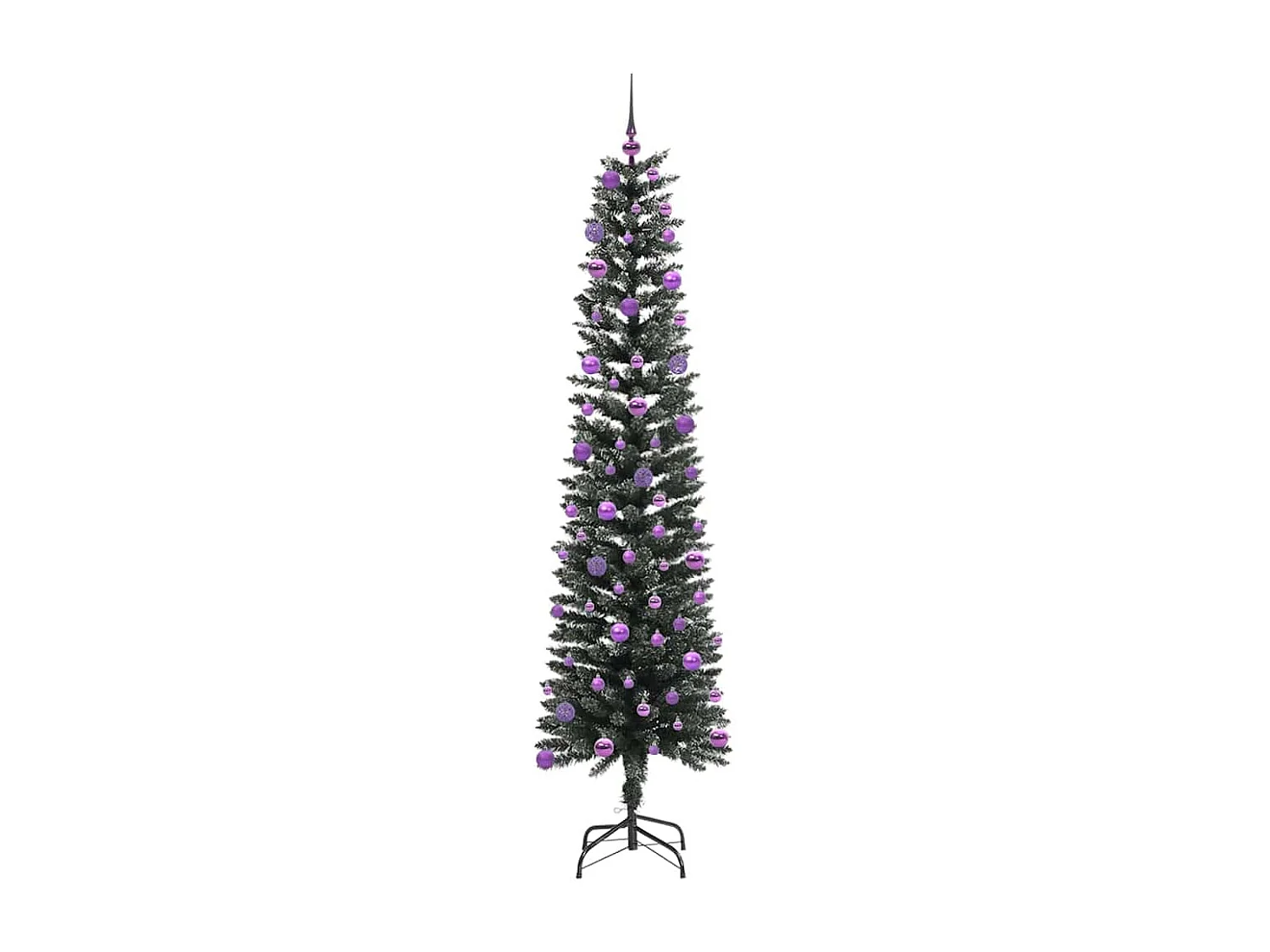 Kunstkerstboom Groen 58 x 58 x 210 cm PVC en Plastic en Staal
