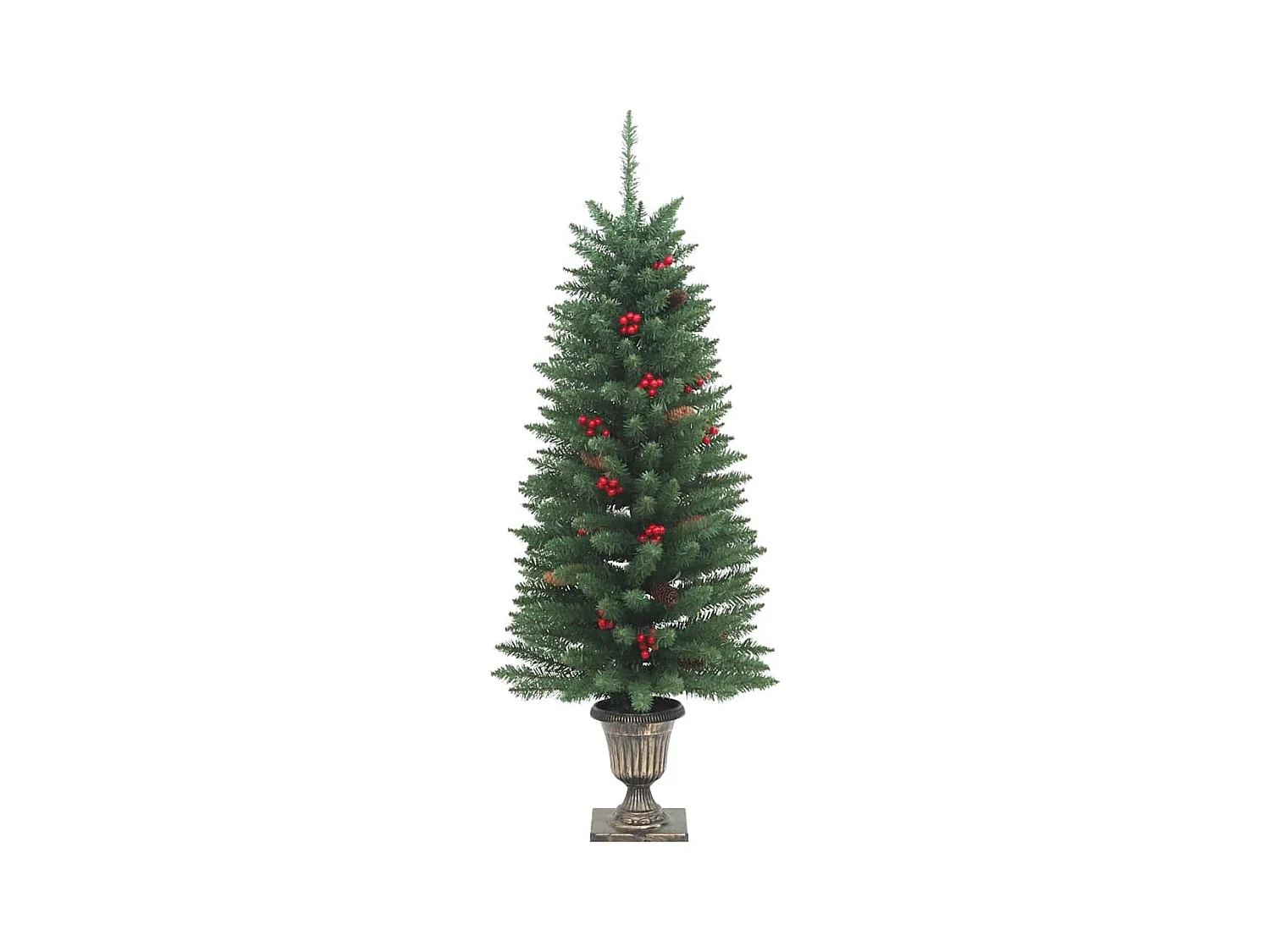 Sapins de Noël artificiels 2 pièces 100 LED vert 120 cm