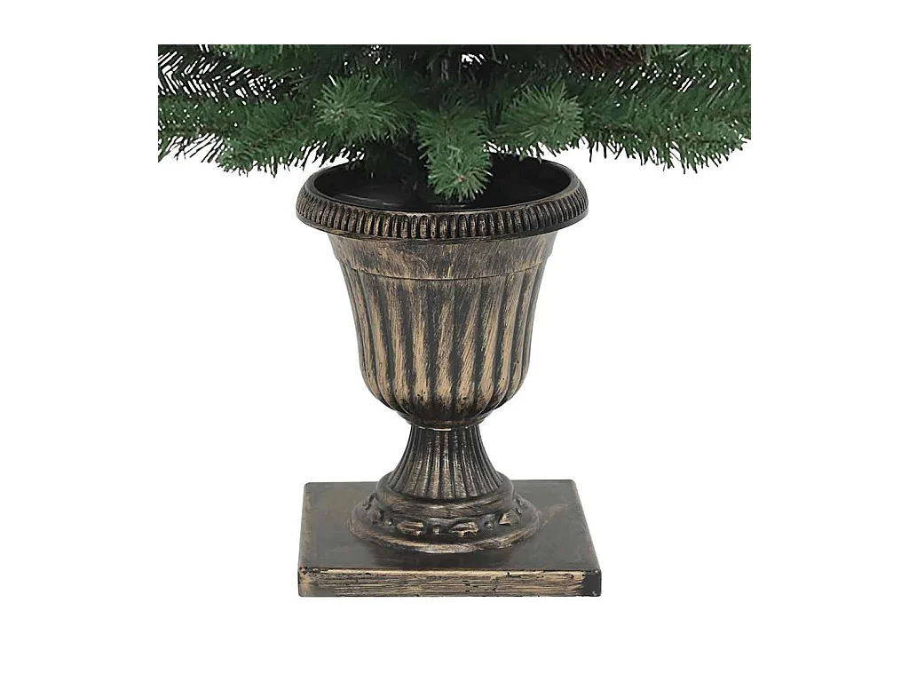 Sapins de Noël artificiels 2 pièces 100 LED vert 120 cm