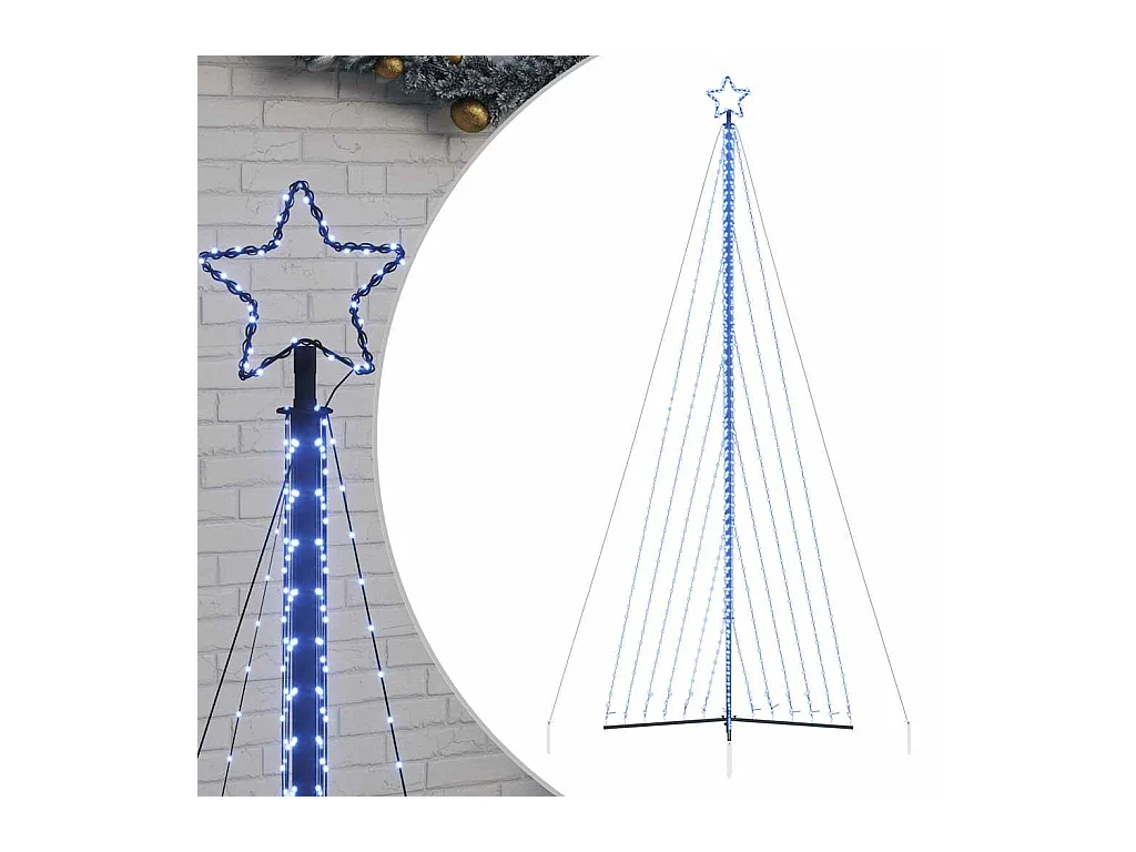 Sapin de Noël à LED 789 LED bleu 476 cm