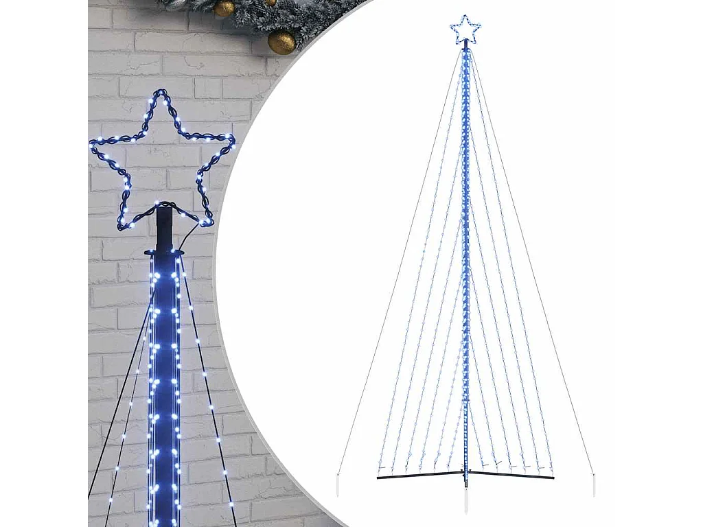 Sapin de Noël à LED 789 LED bleu 476 cm