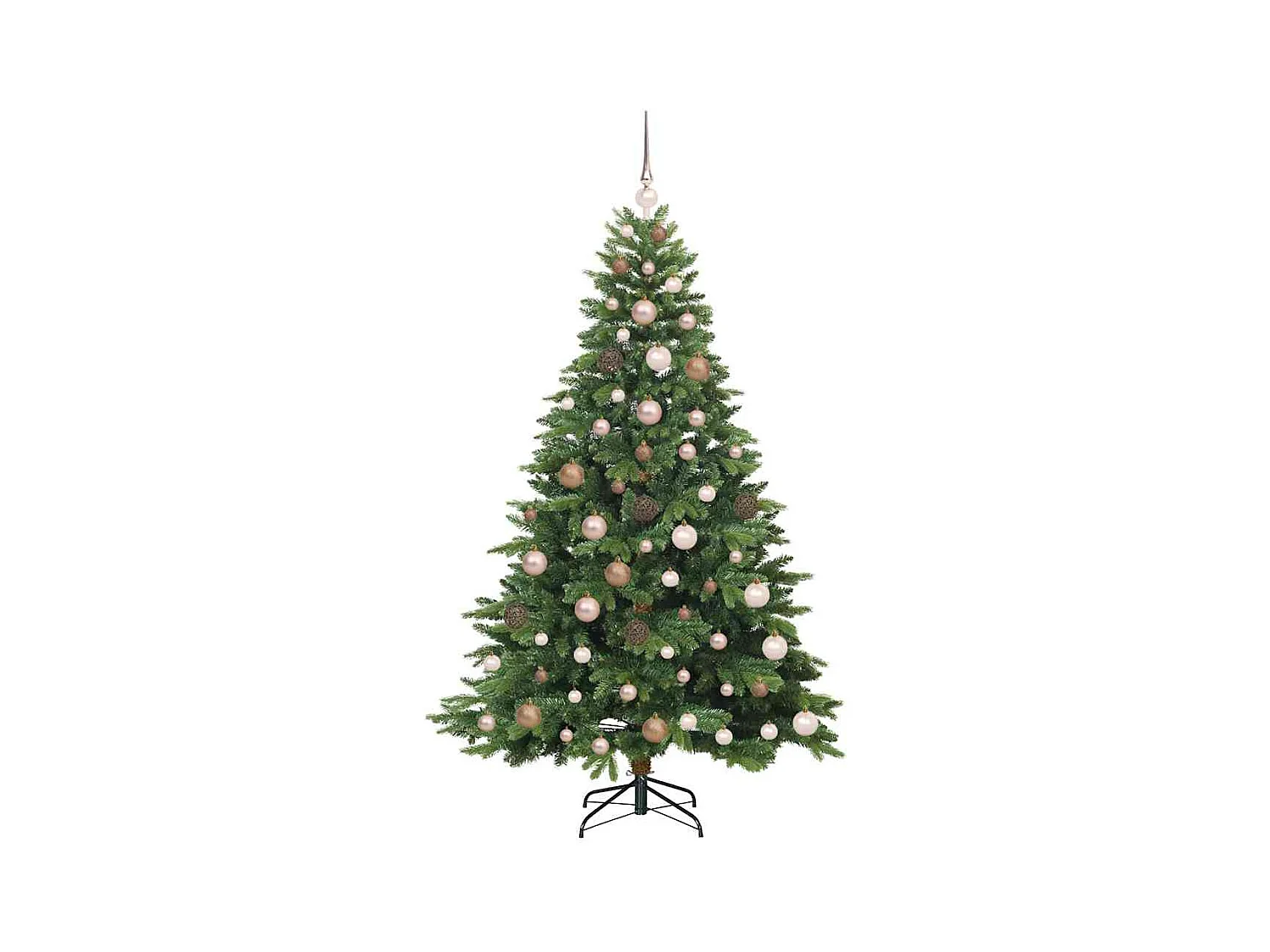 Kunstkerstboom met 300 LED met standaard Groen 180 cm PE en PVC